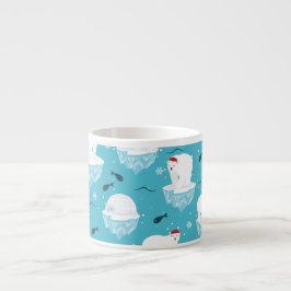 Taza De Espresso Fiesta de osos polares