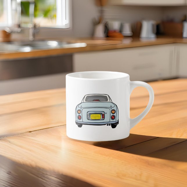 Taza De Espresso Figaración Nombre Pale Aqua Figaro Espresso Mug (How do you like your coffee in a morning? I like mine with a fig. Customise with your name )
