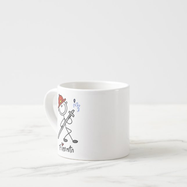 Taza De Espresso Figura básica camisetas y regalos del palillo del (Izquierda)