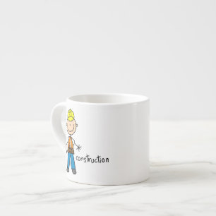 Taza De Espresso Figura de palito de construcción