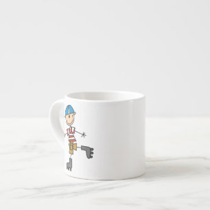 Taza De Espresso Figura del palillo de patinaje para rodillos