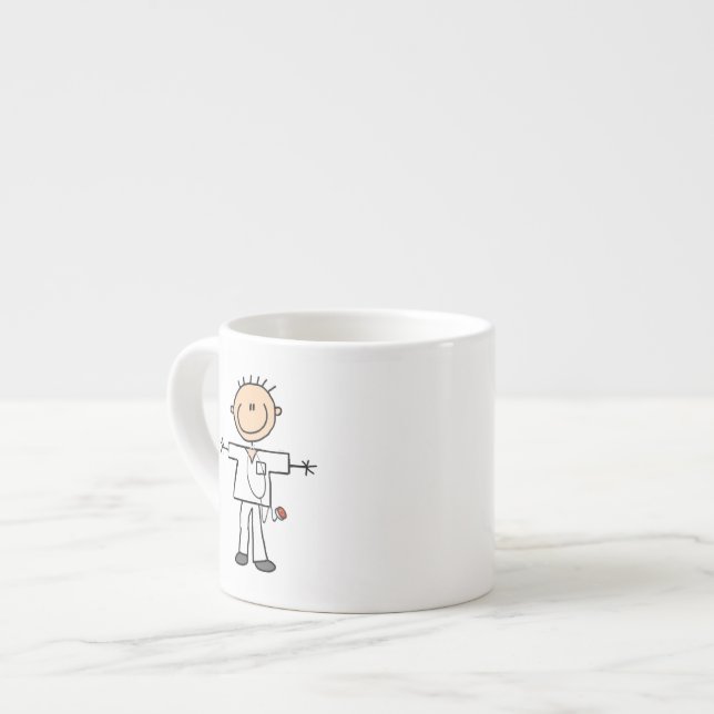 Taza De Espresso Figura masculina enfermera del palillo (Izquierda)