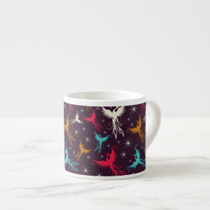 Taza De Espresso Figura modelo de los pájaros de Phoenix