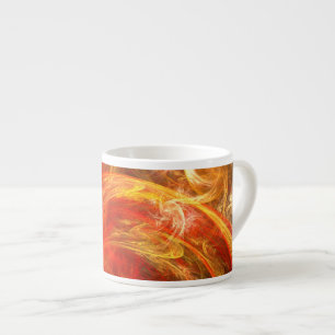 Taza De Espresso Firestorm Nova Resumen Art Espresso Mug