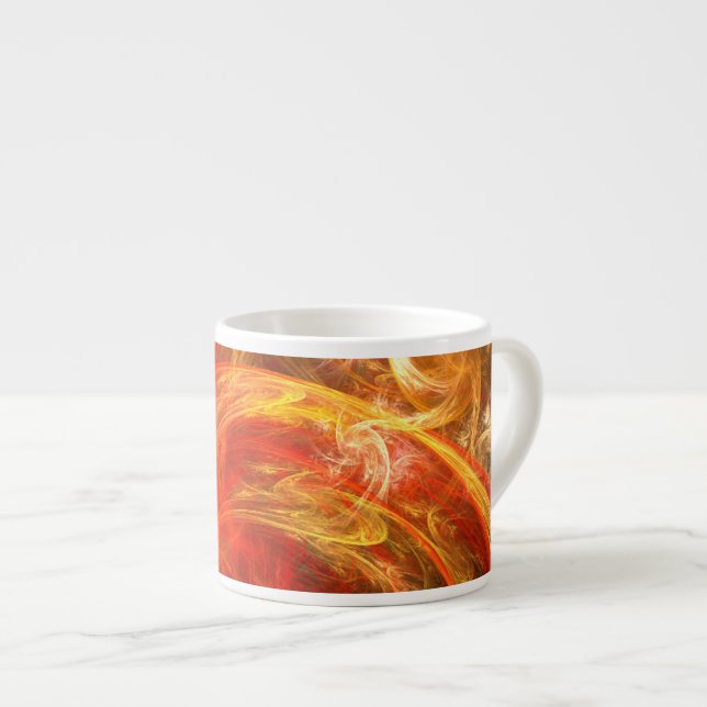 Taza De Espresso Firestorm Nova Resumen Art Espresso Mug (Derecha)