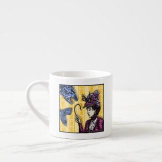 Taza De Espresso Fishhook - Pop Gótico Nightmare Surreal Art 6 oz