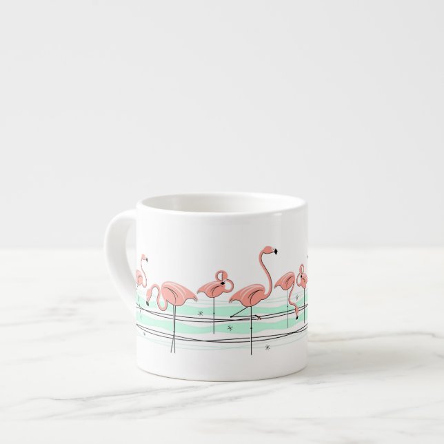 Taza De Espresso Flamingo Ocean Line espresso mug (Izquierda)