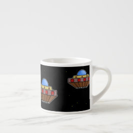 Taza De Espresso Flaufo en negro espacial