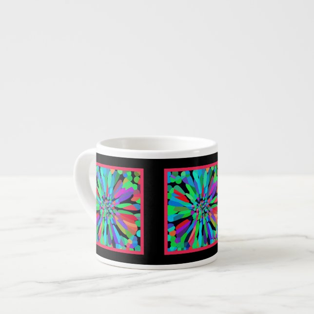 Taza De Espresso Flor azul (Izquierda)