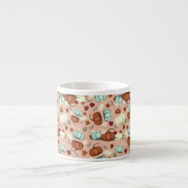 Taza De Espresso Flor de calabaza de otoño