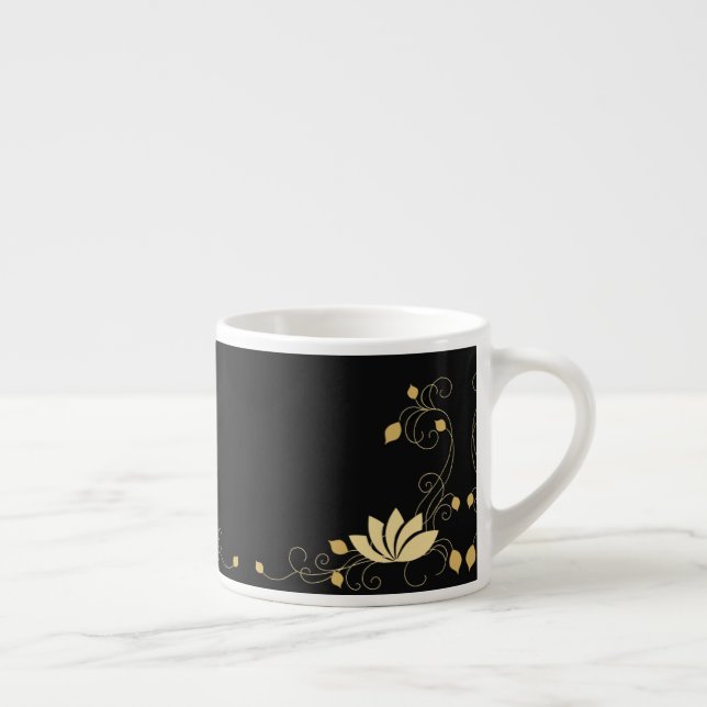 Taza De Espresso Flor de medianoche (Derecha)