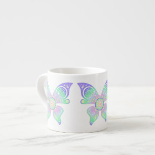 Taza De Espresso Flor de vida / Blume des Lebens - mariposa
