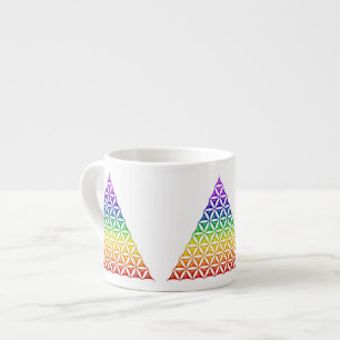Taza De Espresso Flor de vida / Blume des Lebens - piramide chakra