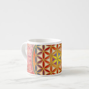 Taza De Espresso Flor de vida - Ornamento I