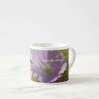 Flor rosa suave Espresso Mug