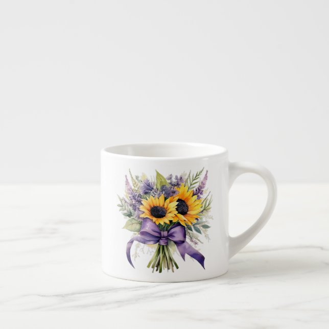Taza De Espresso Floral  (Derecha)