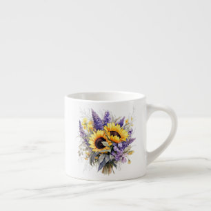 Taza De Espresso Floral 