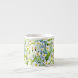 Taza De Espresso Floral Suave de Floración Primaveral