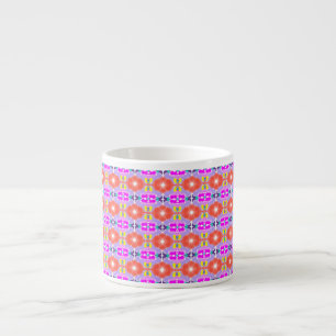 Taza De Espresso Florecer Solar Caleidoscopio