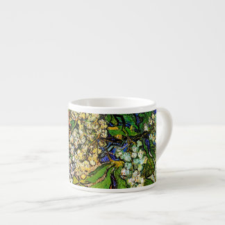 Taza De Espresso Florecientes ramas de castaño Van Gogh Bella Artes