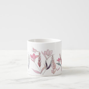 Taza De Espresso Flores acuáticas