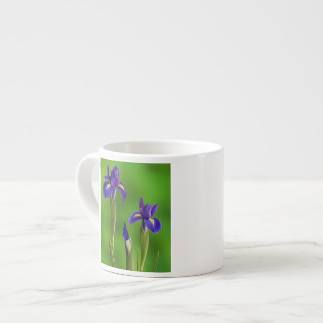Taza De Espresso Flores de Iris (Izquierda)