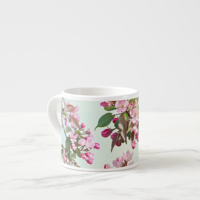 Taza De Espresso Flores de manzana 2 (Izquierda)