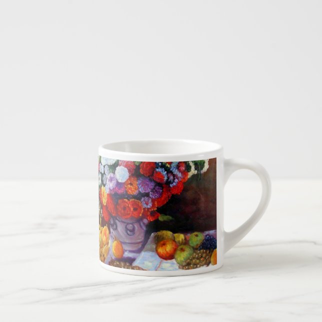 Taza De Espresso Flores de mono y fruta (Derecha)