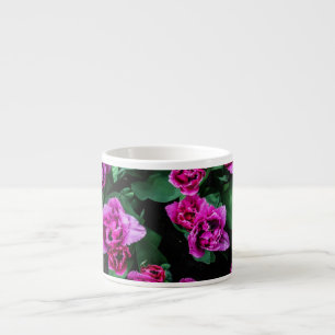 Taza De Espresso Flores de tulipanes rosados
