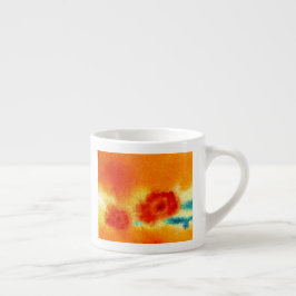 Taza De Espresso ...flores de zarathustra...arte de Jutta Gabriel..