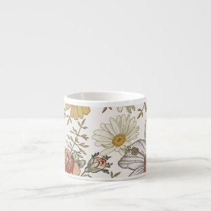 Taza De Espresso Flores hermosas