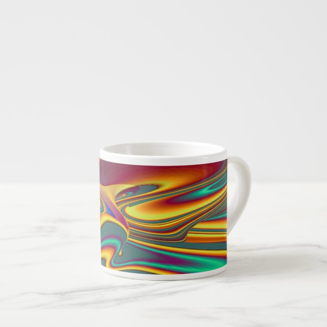 Taza De Espresso Flores Mágicas de Primavera Verano Otoño (Derecha)