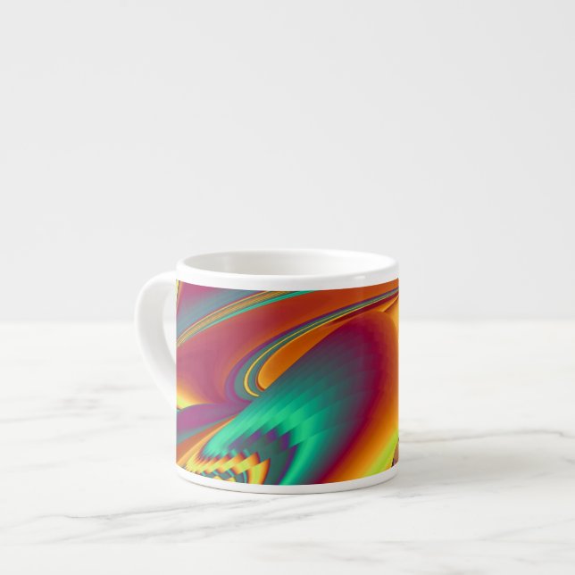 Taza De Espresso Flores Mágicas de Primavera Verano Otoño (Izquierda)