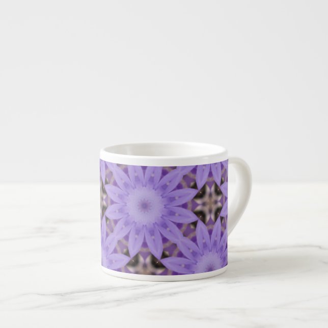 Taza De Espresso Flores Purpura (Derecha)