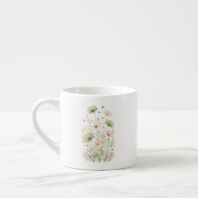 Taza De Espresso Flores silvestres (Izquierda)