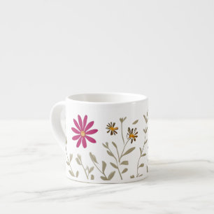 Taza De Espresso Flores silvestres