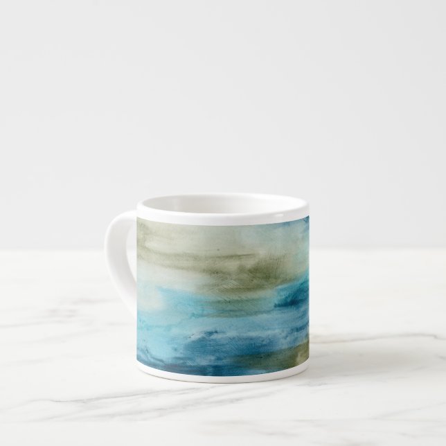 Taza De Espresso Flujo oceánico II (Izquierda)