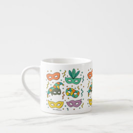 Taza De Espresso Flying Masks