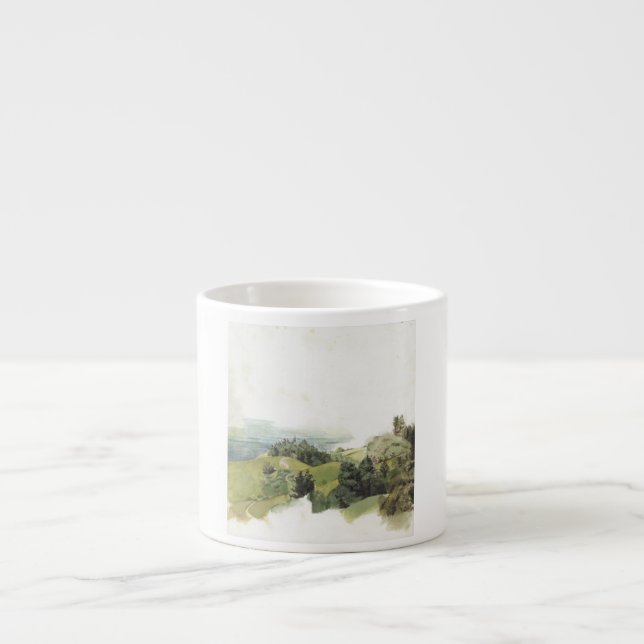 Taza De Espresso Foggy California Hills (Frente)