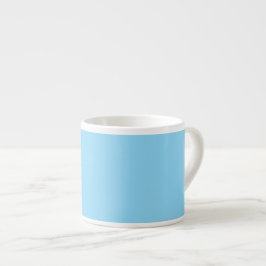 Taza De Espresso Fondo azul claro sólido de color uniforme