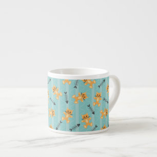 Taza De Espresso fondo con los gatos