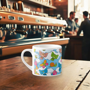 Taza De Espresso Fondo de animales para bebés