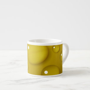 Taza De Espresso Fondo de caída de agua amarilla
