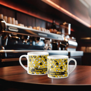 Taza De Espresso Fondo de conjunto de claves