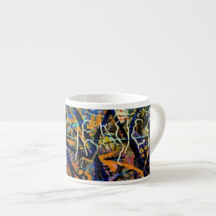 Taza De Espresso Fondo de la pintada