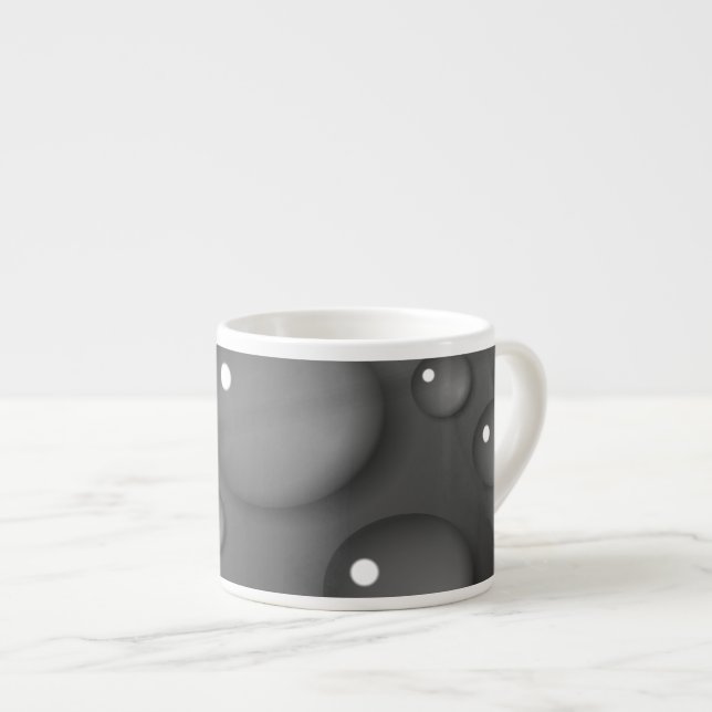 Taza De Espresso Fondo de lluvia gris (Derecha)