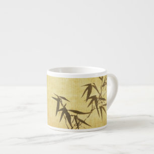Taza De Espresso Fondo de papel de bambú manchado Grunge