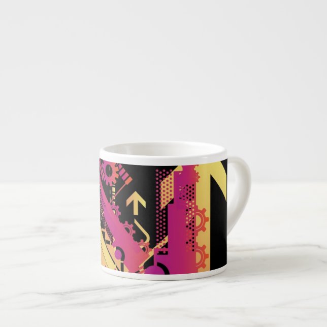 Taza De Espresso Fondo de semitono técnico 7 (Derecha)