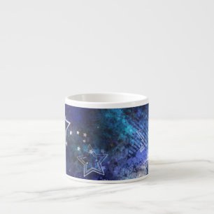 Taza De Espresso Fondo espacial con estrellas