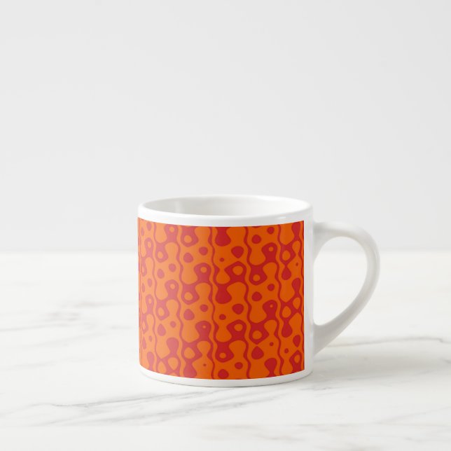 Taza De Espresso Fondo marrón de dos tonos (Derecha)